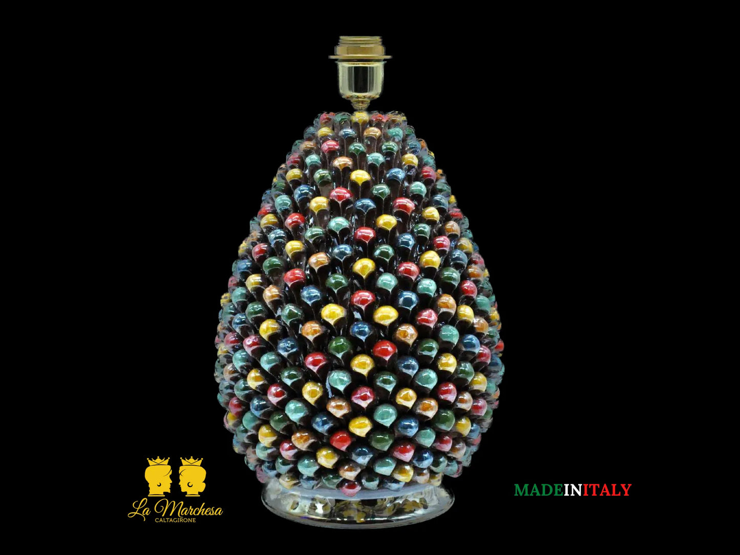Lampada Pigna Siciliana Ceramica di Caltagirone