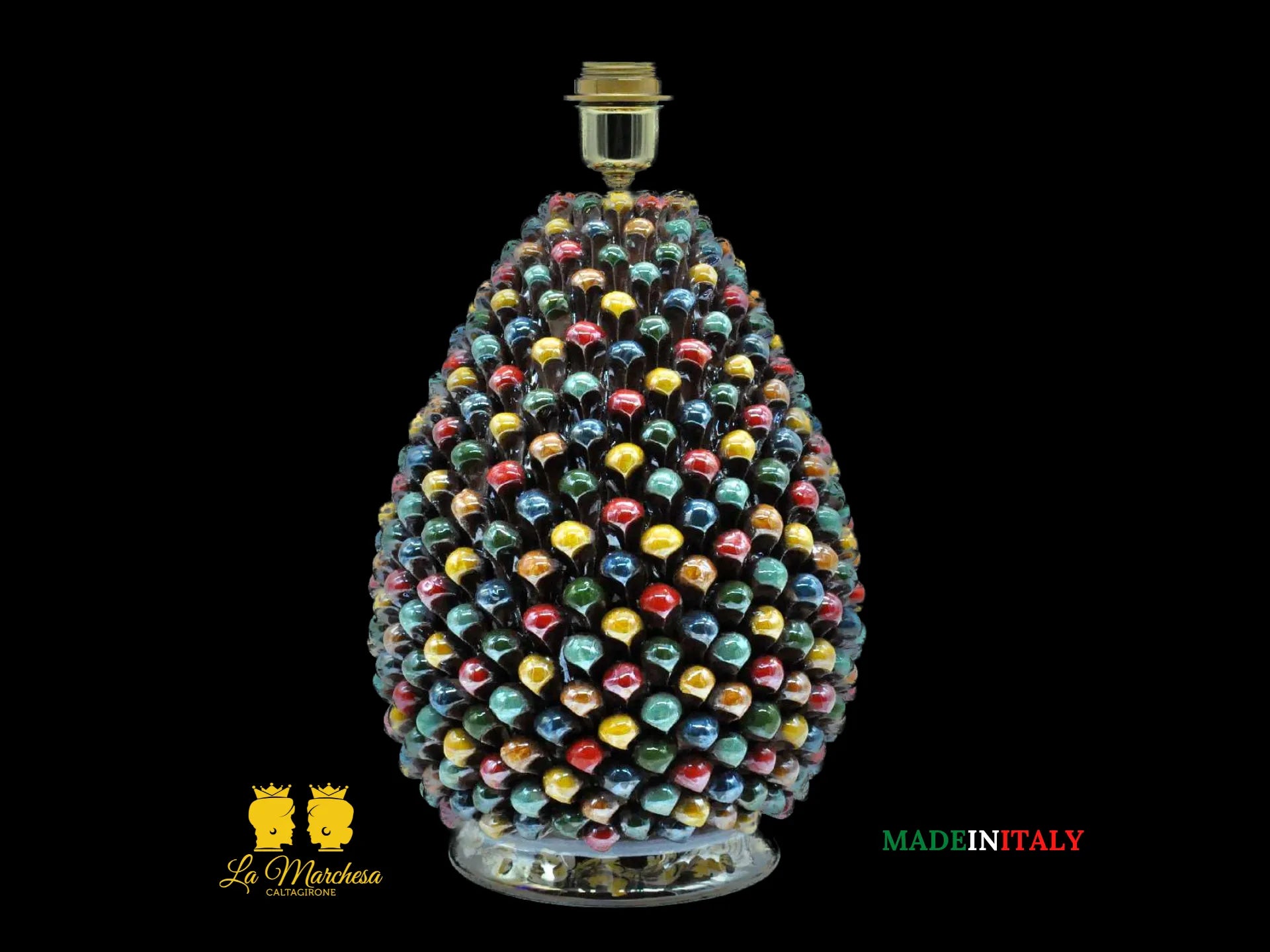 Lampada Pigna Siciliana Ceramica di Caltagirone