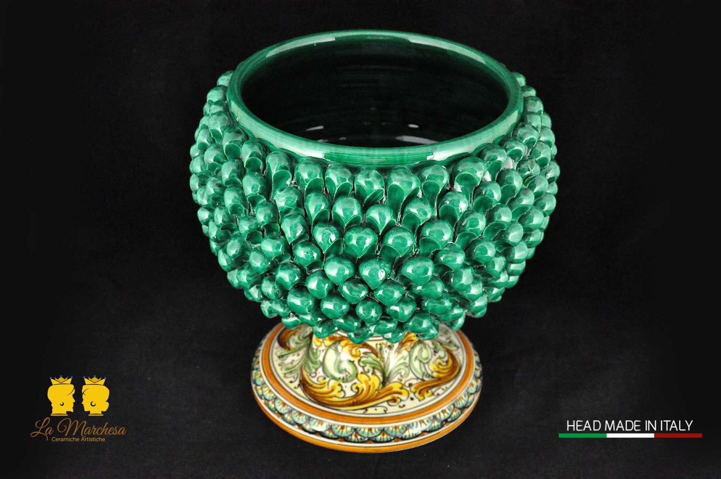 Portapianta Pigna H30 verde rame