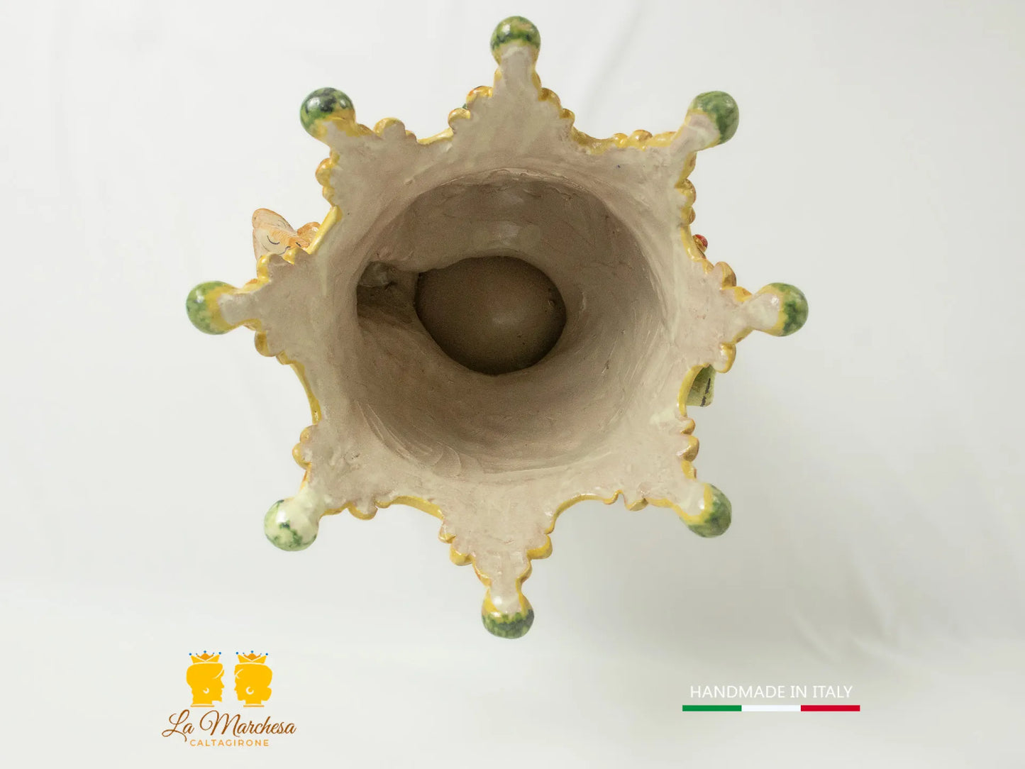 Testa di moro cm30 Vaso ceramica di Caltagirone