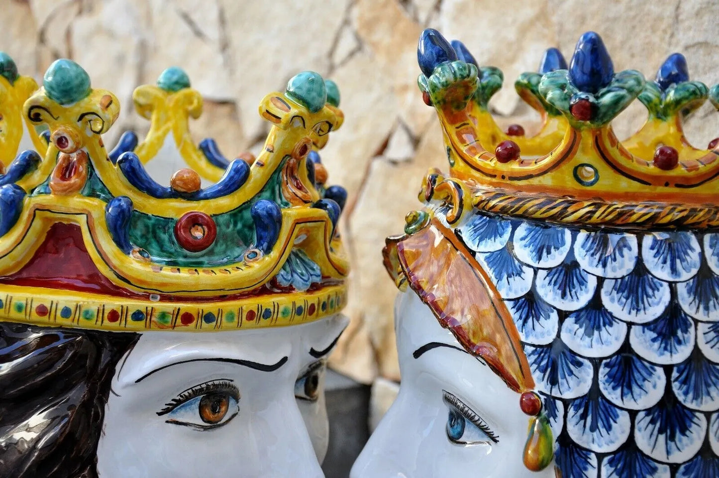 OUTLET - Teste di Moro Caltagirone Federico e Costanza h46
