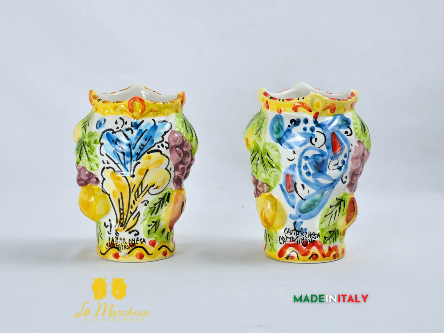 Teste di Moro Gioiello in Ceramica di Caltagirone 14cm
