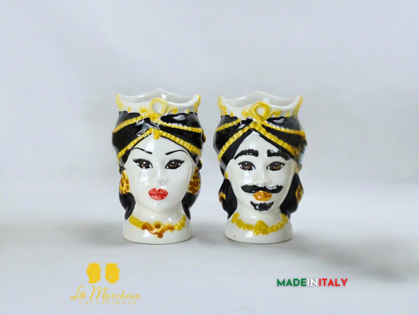 Teste di Moro Gioiello in Ceramica di Caltagirone 14cm