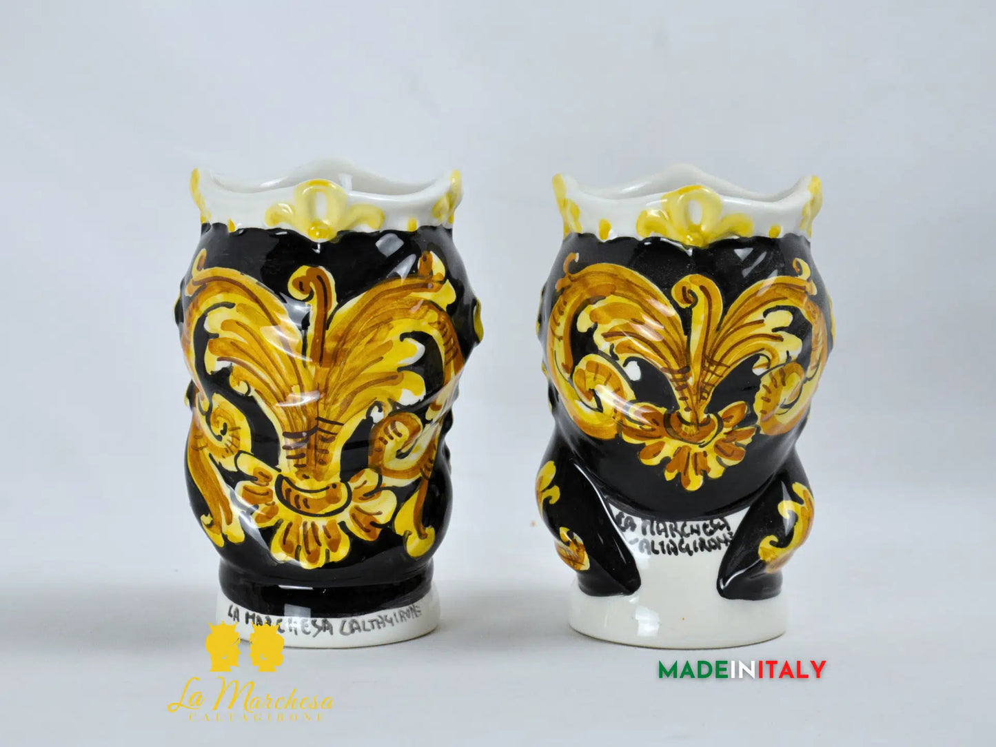 Teste di Moro Gioiello in Ceramica di Caltagirone 14cm