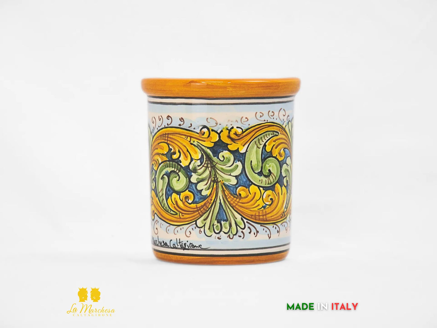 Umidificatori / vaso da parete Ceramica Caltagirone decori carretto siciliano