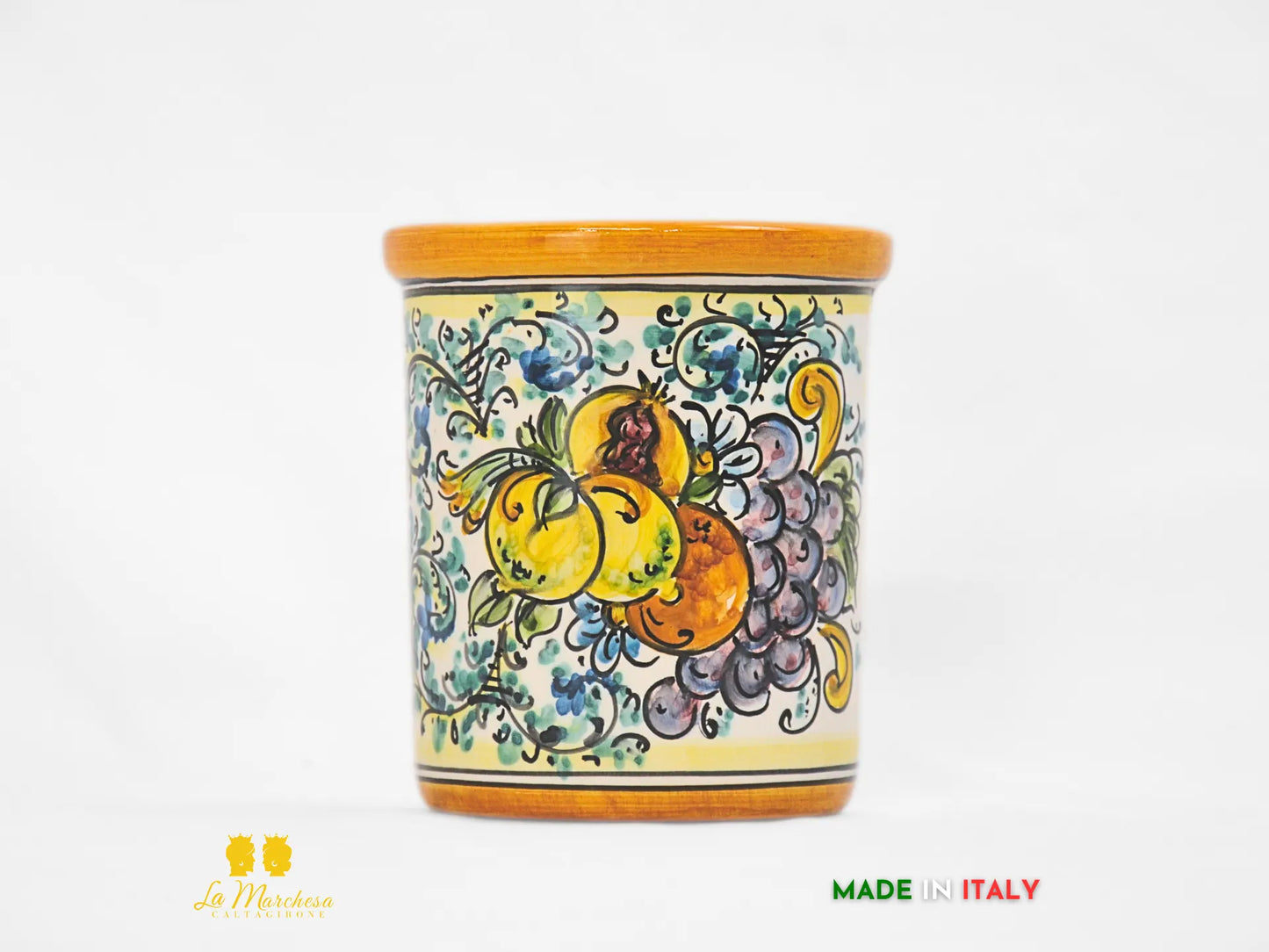 Umidificatori / vaso da parete Ceramica Caltagirone decori carretto siciliano