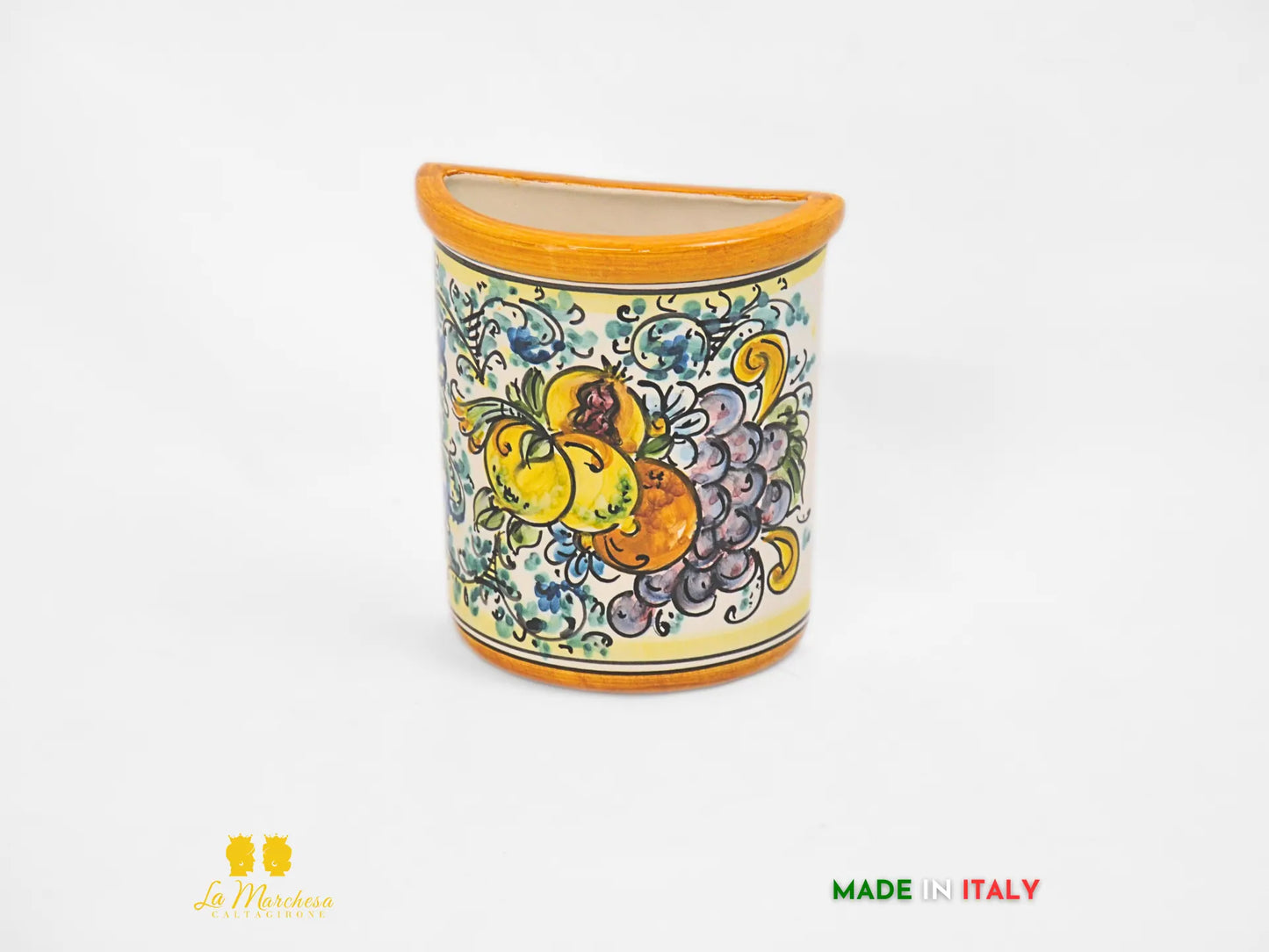 Umidificatori / vaso da parete Ceramica Caltagirone decori carretto siciliano