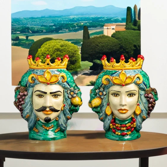 Teste di moro IN ceramica di caltagirone
