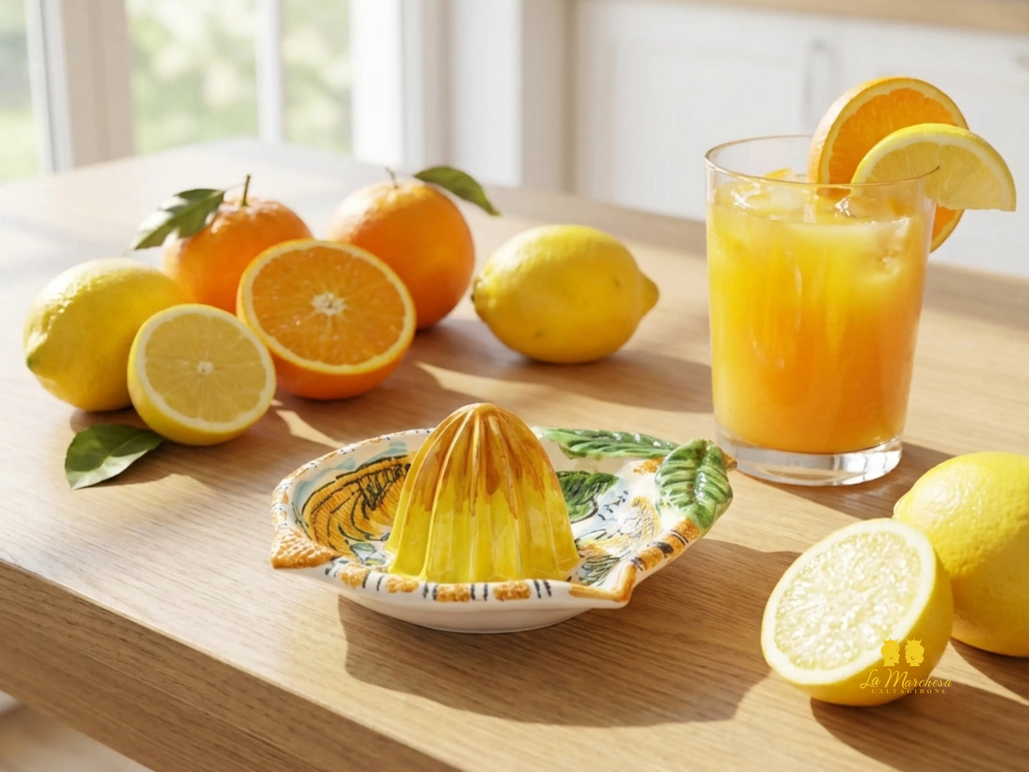 spremiagrumi in ceramica di caltagirone