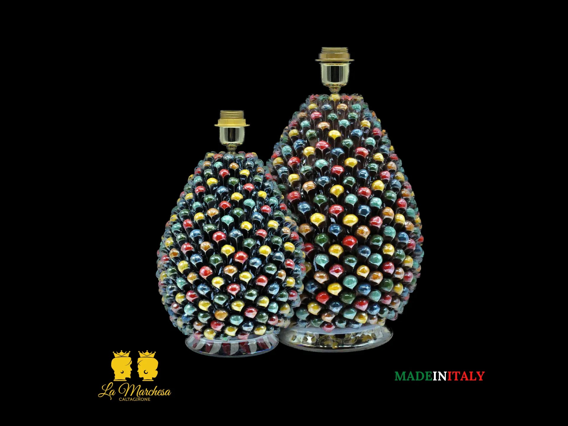 Lampada Pigna Siciliana Ceramica di Caltagirone