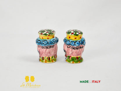 Set Sale e Pepe in Ceramica di Caltagirone Teste di Moro - Vari Modelli