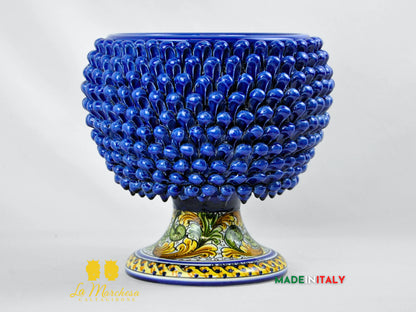 Portavaso Pigna Siciliana in Ceramica di Caltagirone 30cm - Vari Colori