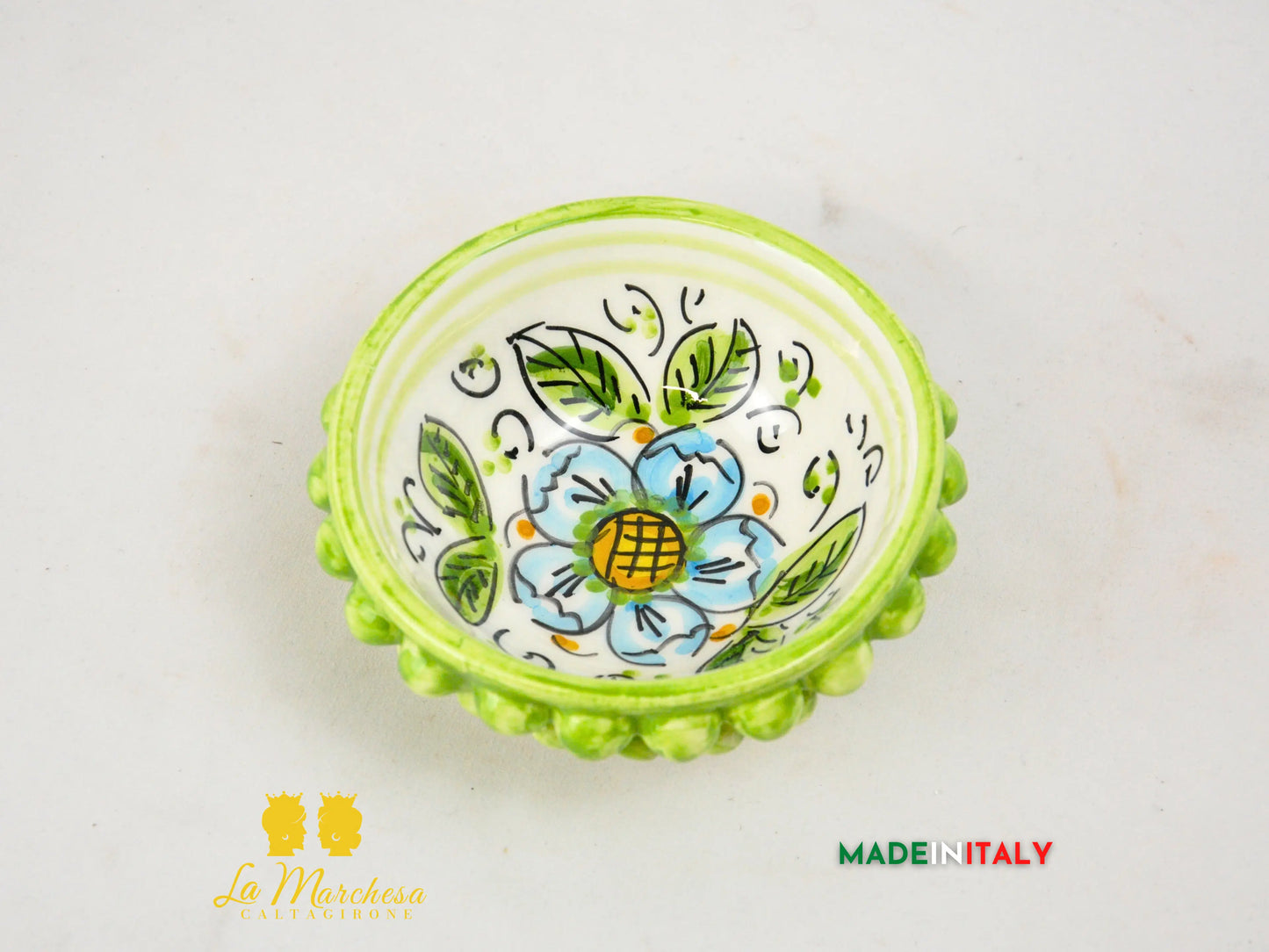 Ciotolina in Ceramica di Caltagirone Pigna 13cm - Vari Colori