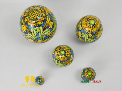 Uovo Blu in Ceramica di Caltagirone - Varie Misure
