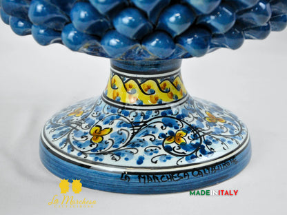 Portavaso Pigna Siciliana in Ceramica di Caltagirone 25cm - Vari Colori