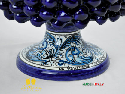 Portavaso Pigna Siciliana in Ceramica di Caltagirone 25cm - Vari Colori