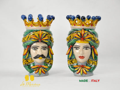 Teste di Moro in Ceramica di Caltagirone