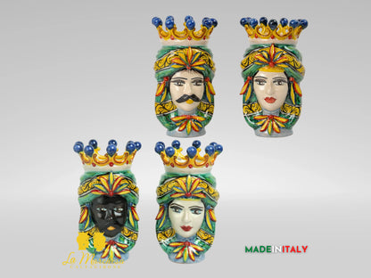Teste di Moro in Ceramica di Caltagirone