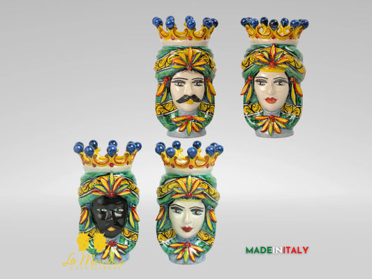 Teste di Moro in Ceramica di Caltagirone