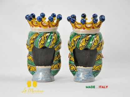 Teste di Moro in Ceramica di Caltagirone