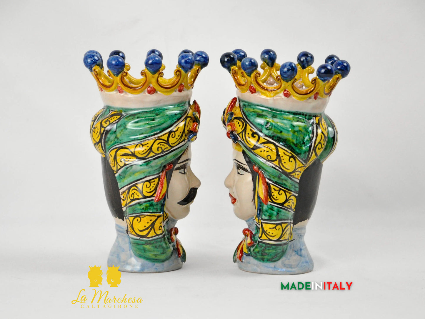 Teste di Moro in Ceramica di Caltagirone