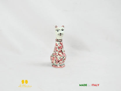 Gatto in Ceramica di Caltagirone vari colori cm15