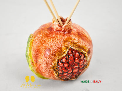 Profumatore Melograno in Ceramica di Caltagirone – Diffusore per Ambienti
