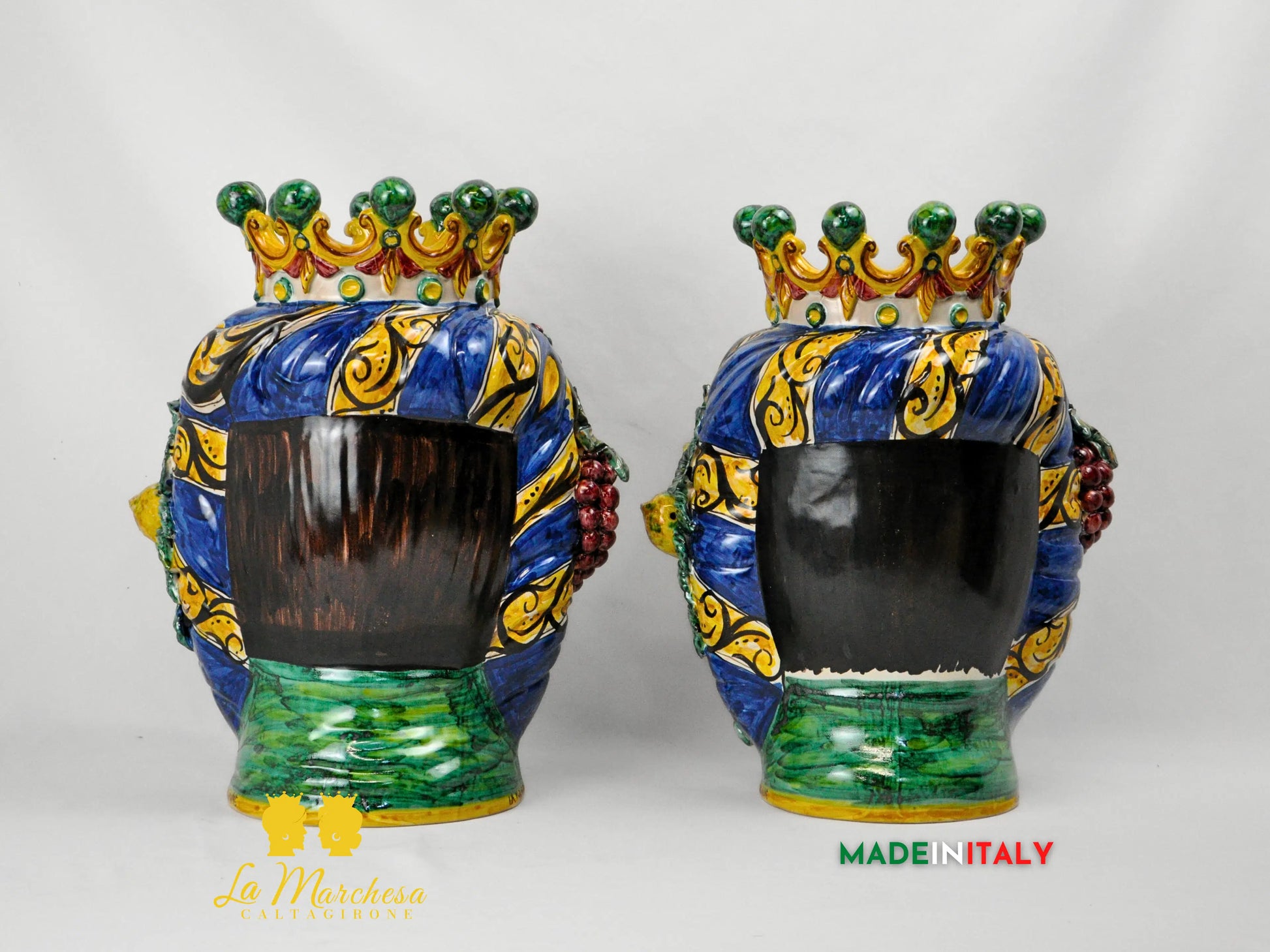 Teste di Moro Taormina Frutta in Ceramica di Caltagirone - Vari Modelli