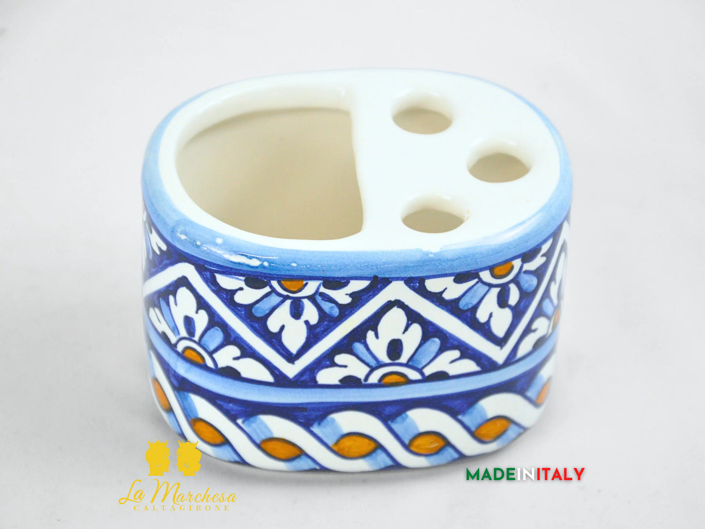 OUTLET - Porta spazzolini in Ceramica di Caltagirone - Vari Modelli