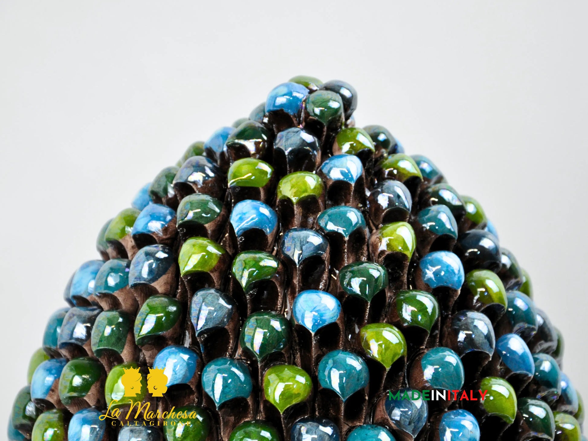 Pigna Siciliana Madreperla in Ceramica di Caltagirone 42cm - Vari Decori