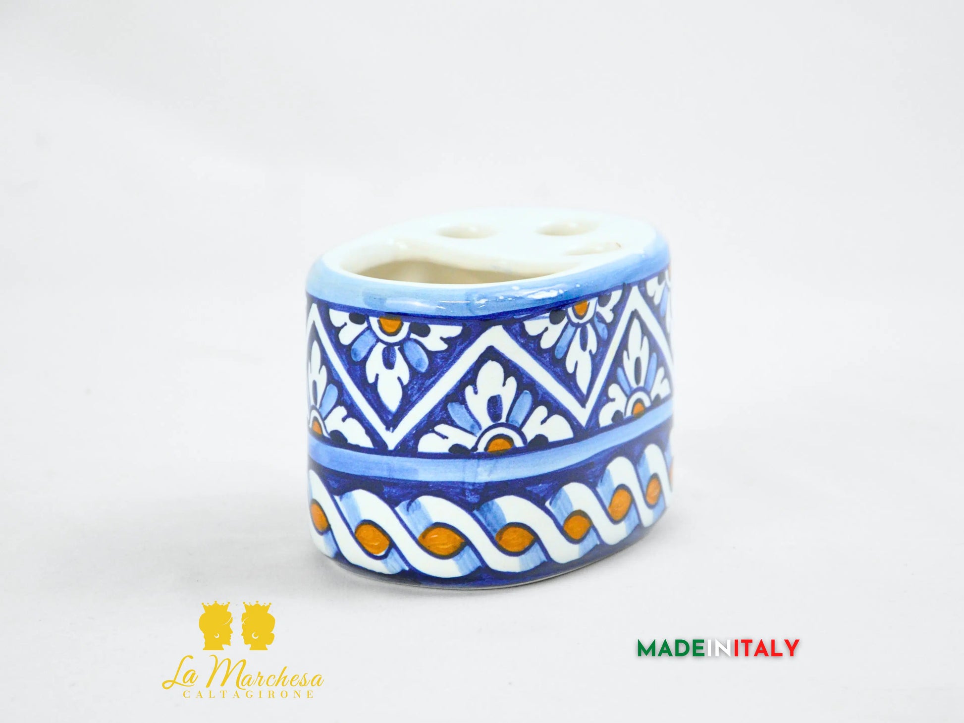 OUTLET - Porta spazzolini in Ceramica di Caltagirone - Vari Modelli