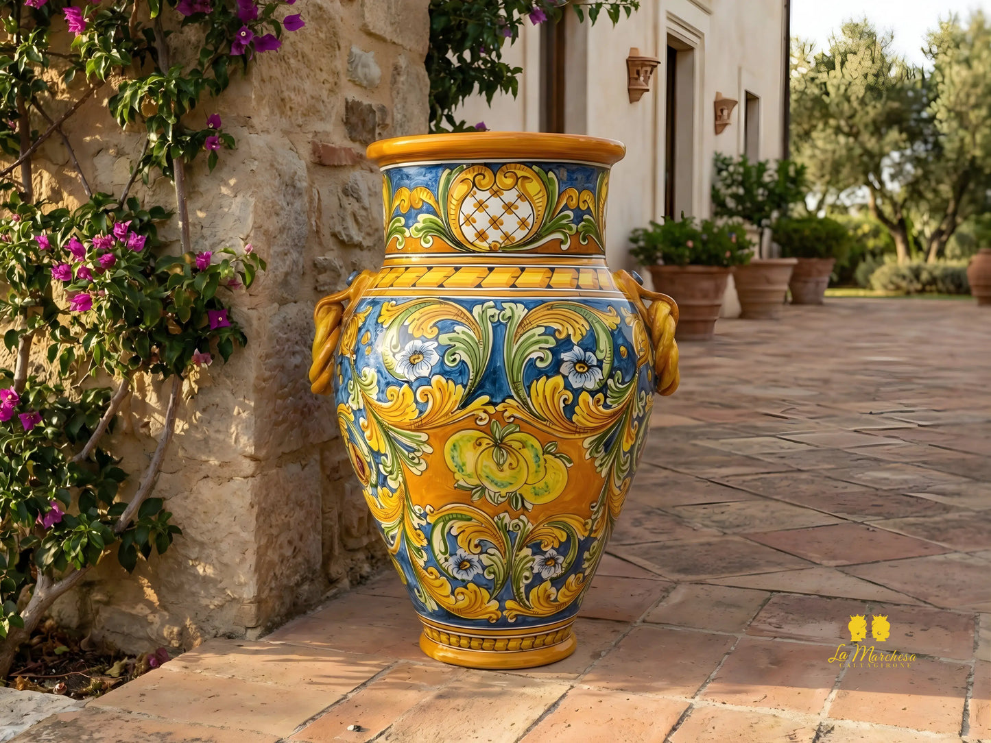 Giara in Ceramica di Caltagirone 61cm - Vari Decori