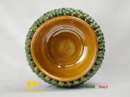 Portavaso Pigna Siciliana in Ceramica di Caltagirone Madreperla - Vari Modelli