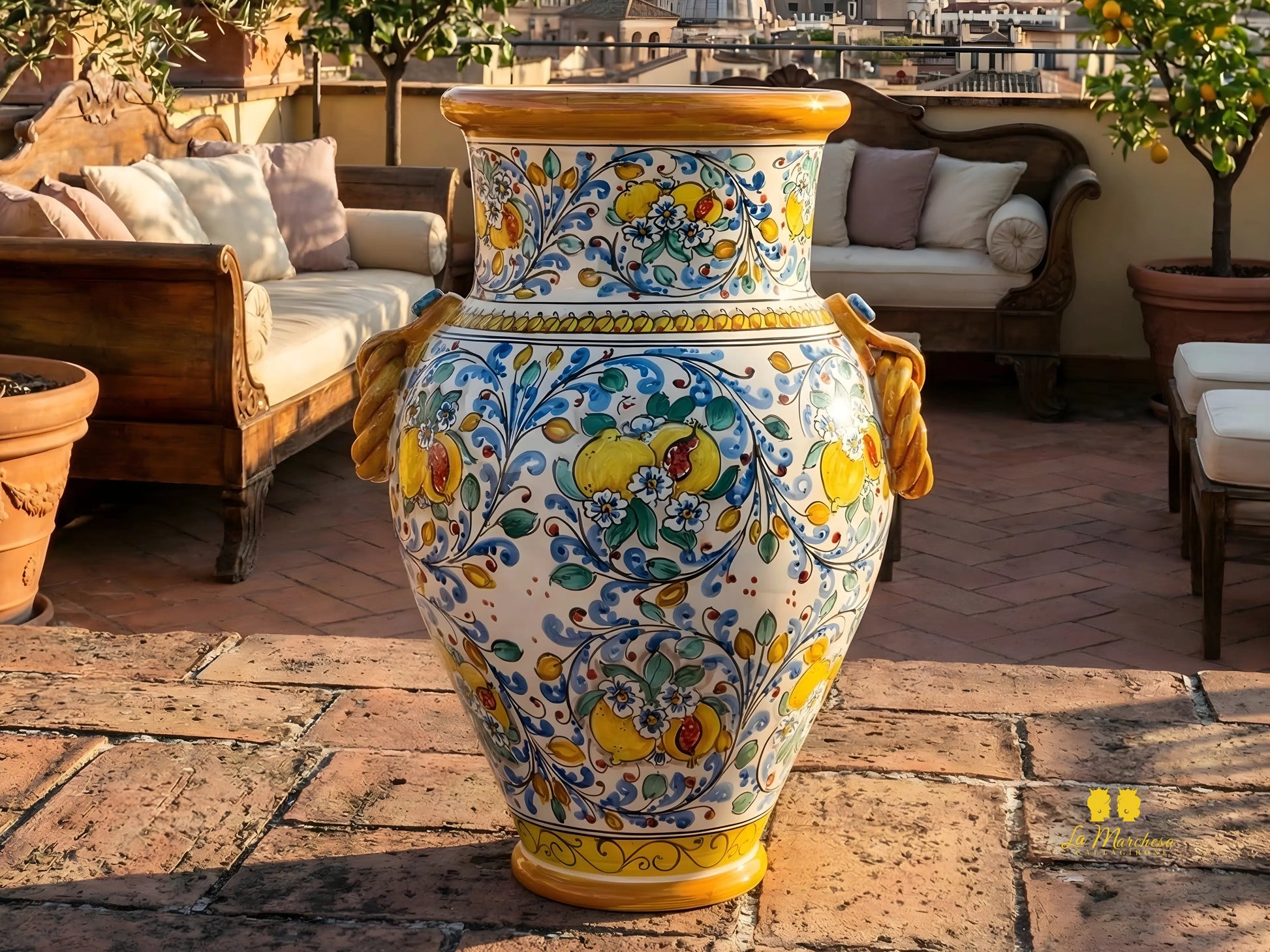 Giara in Ceramica di Caltagirone 61cm - Vari Decori