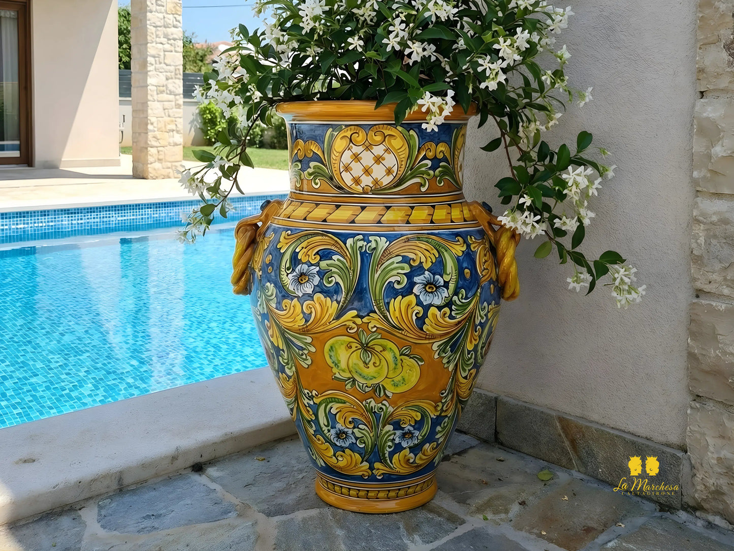 Giara in Ceramica di Caltagirone 61cm - Vari Decori