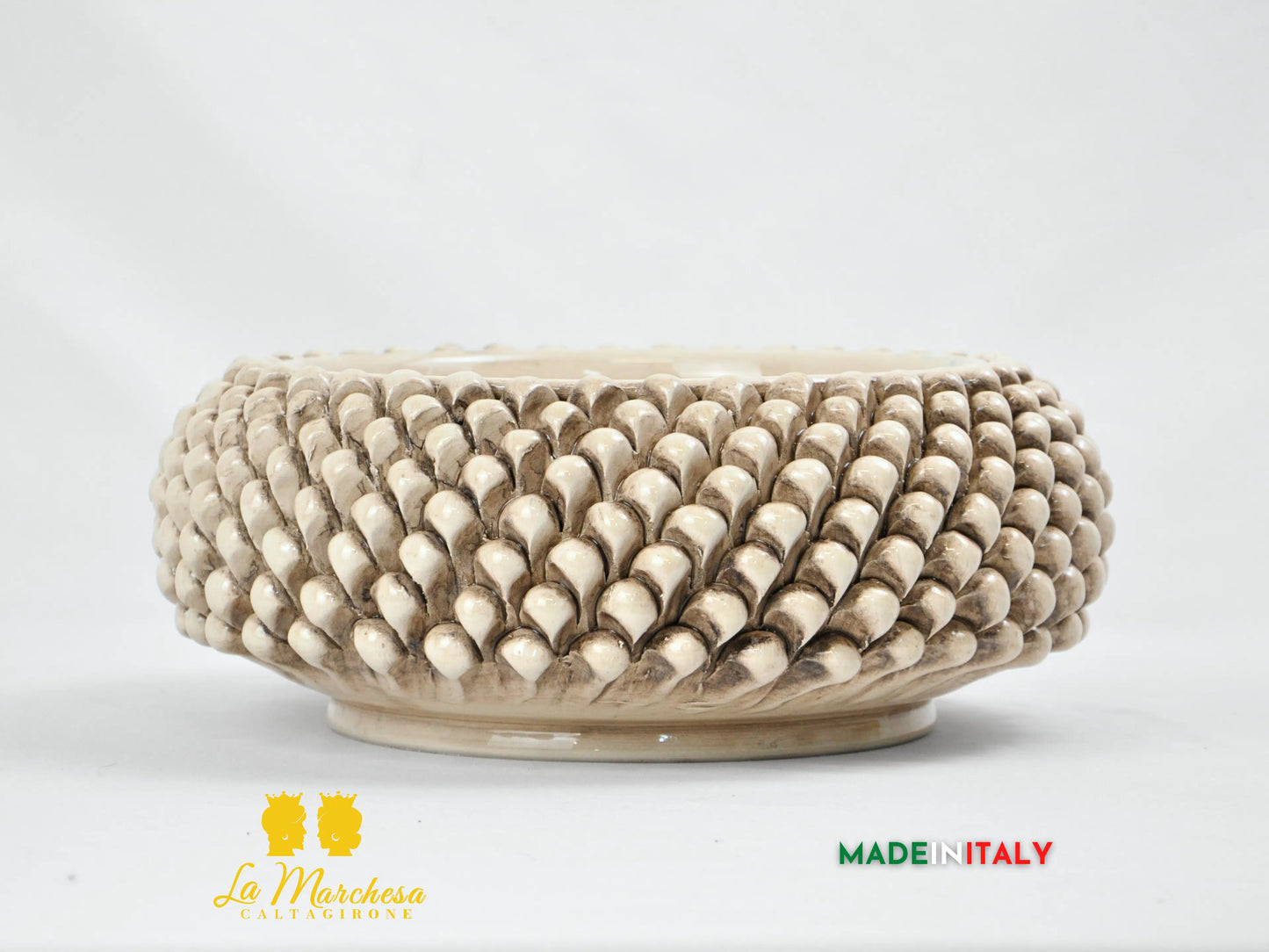 Centrotavola Ciotola Pigna in Ceramica di Caltagirone - Vari Modelli