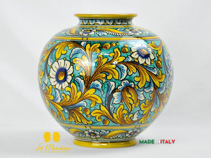 Vaso Decoro Ornato in Ceramica di Caltagirone 29cm