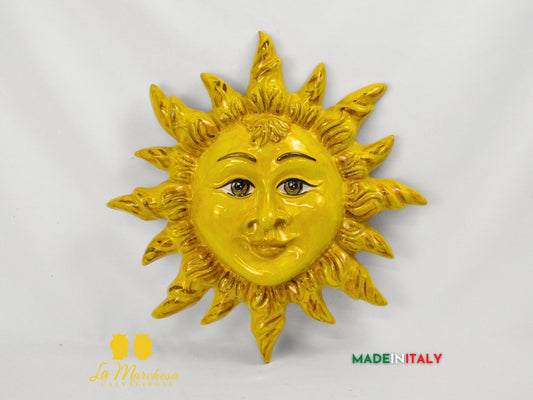 Sole da Parete in Ceramica di Caltagirone 46cm