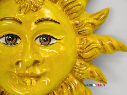 Sole da Parete in Ceramica di Caltagirone 46cm