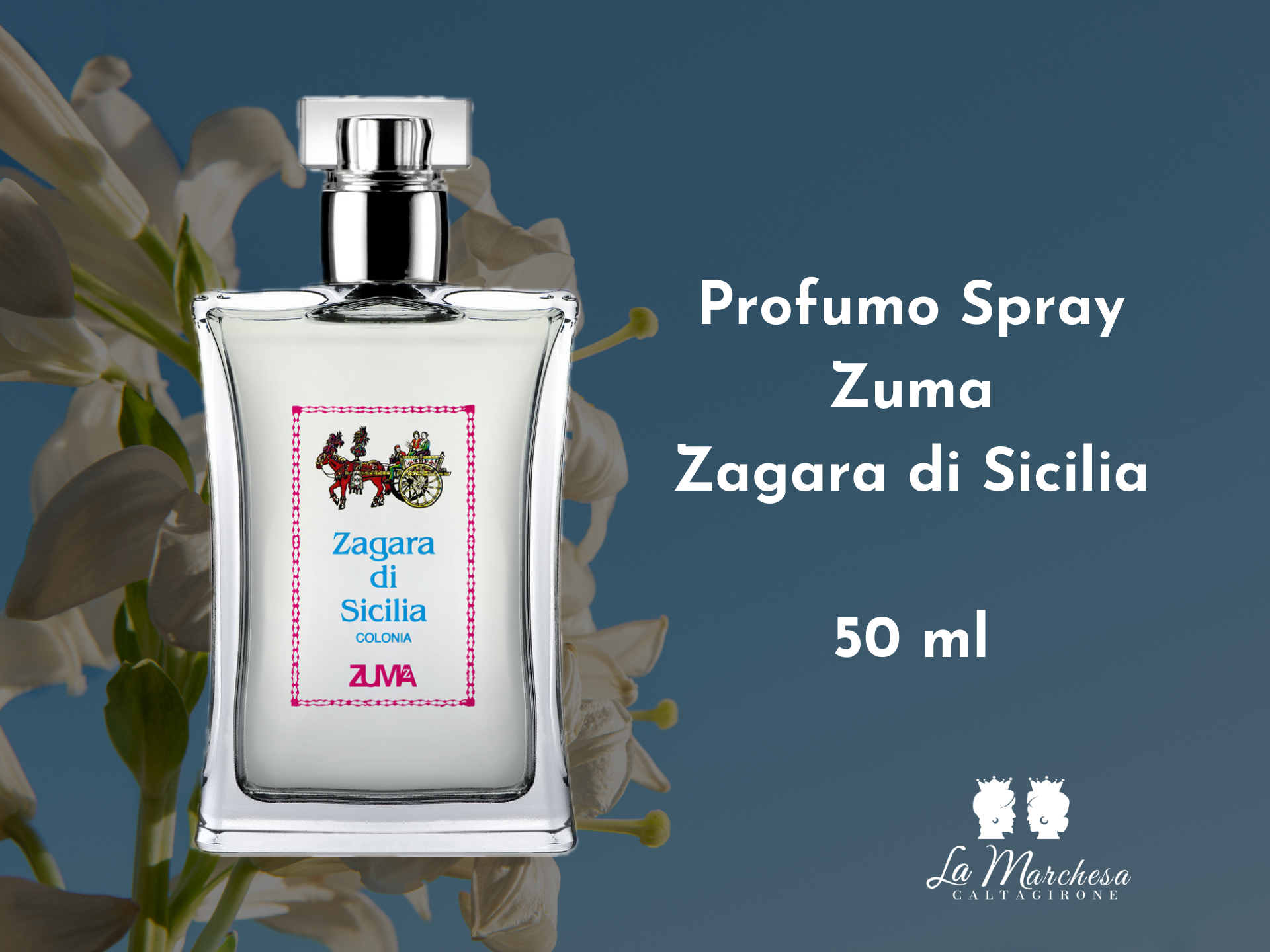 Testa di Moro in Ceramica di Caltagirone con Zagara di Sicilia Colonia Zuma