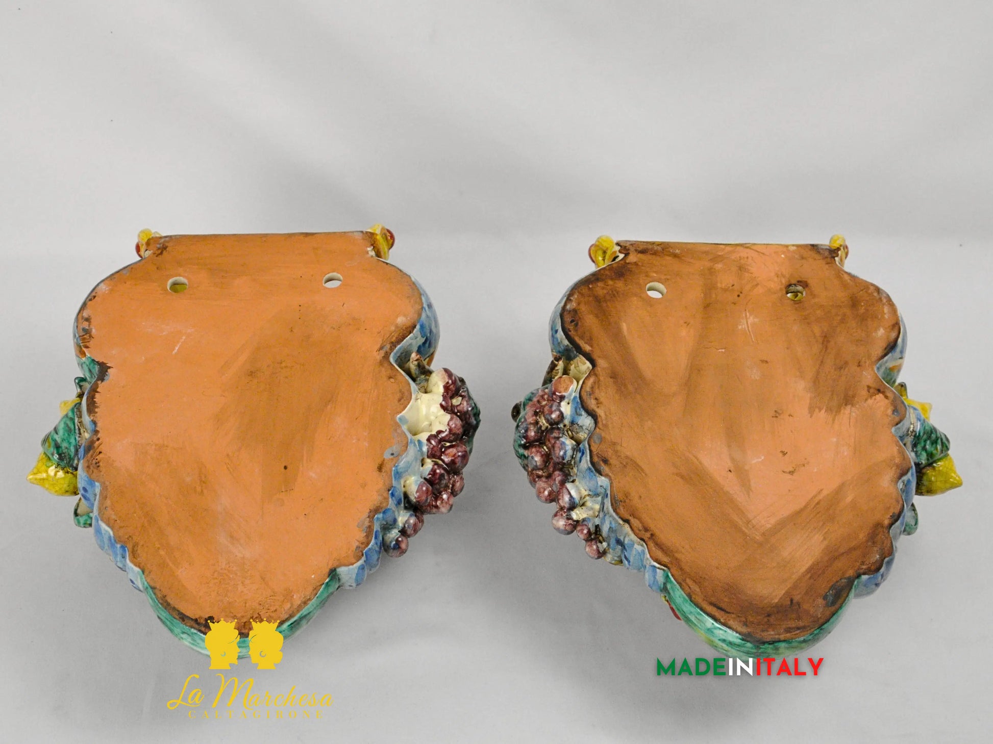 Teste di Moro in Ceramica di Caltagirone da Parete Craquelé - Vari Modelli