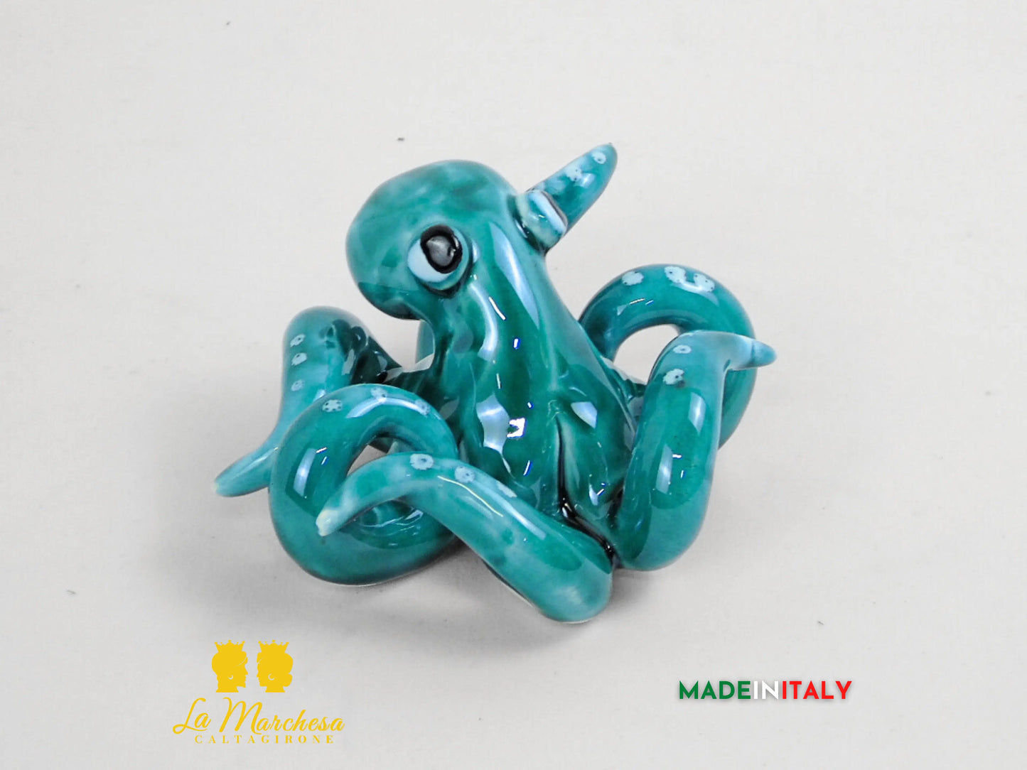 Polipetto Colorato in Ceramica di Caltagirone 11cm - Vari Colori