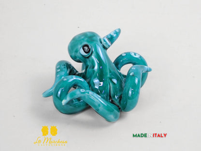 Polipetto Colorato in Ceramica di Caltagirone 11cm - Vari Colori