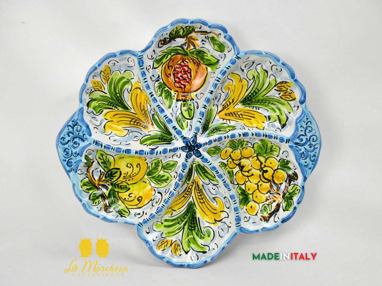 Antipastiera in Ceramica di Caltagirone - Vari Modelli