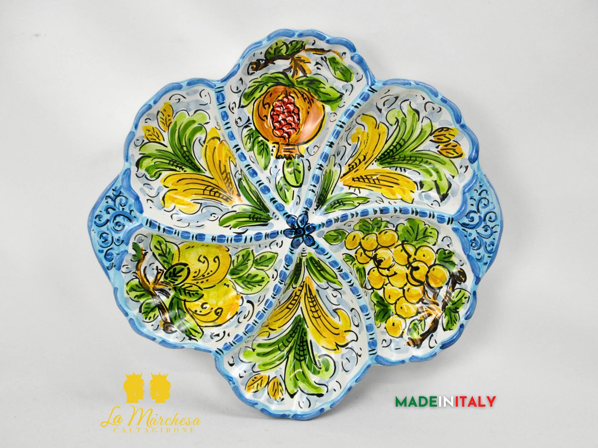 Antipastiera in Ceramica di Caltagirone - Vari Modelli