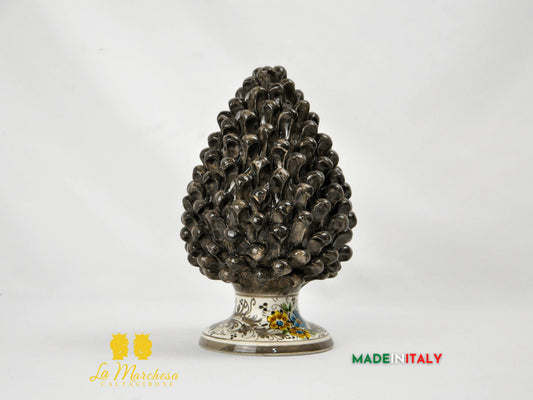 Pigna Siciliana Marrone in Ceramica di Caltagirone 26cm