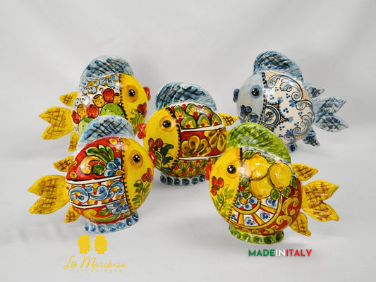 Pesce Decorativo in Ceramica di Caltagirone