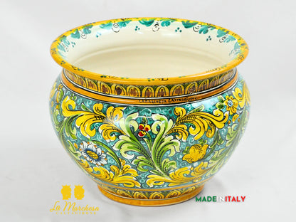 OUTLET - Portavaso in Ceramica di Caltagirone Ornato 27cm