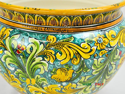 OUTLET - Portavaso in Ceramica di Caltagirone Ornato 27cm