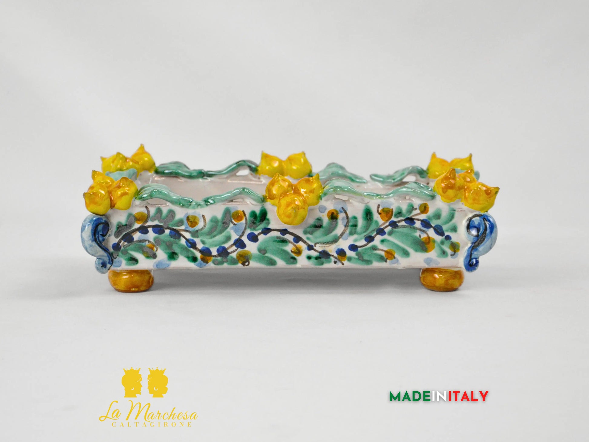 Vassoio Svuotatasche in Ceramica di Caltagirone 24cm - Vari Modelli